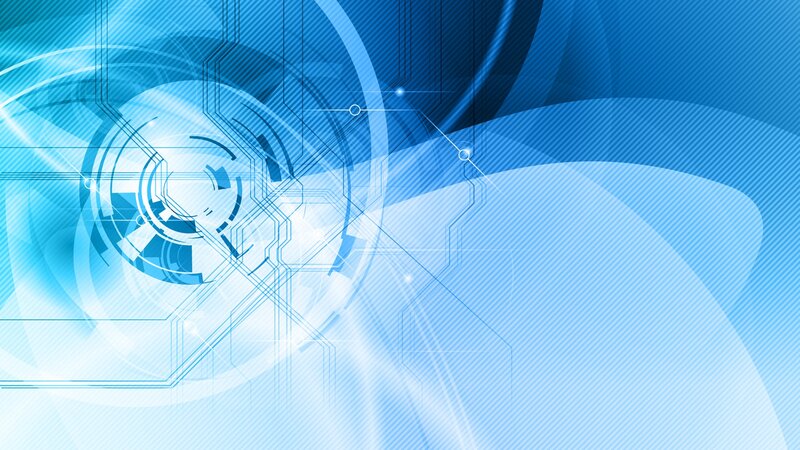 Blue Digital Circuit Design — Futuristic