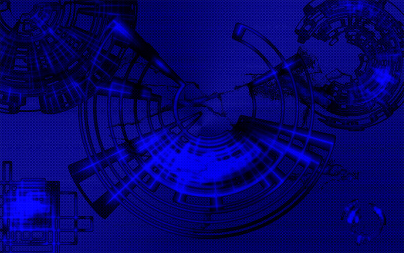 blue digital circuit design