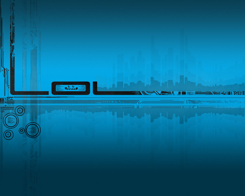 blue digital cityscape background