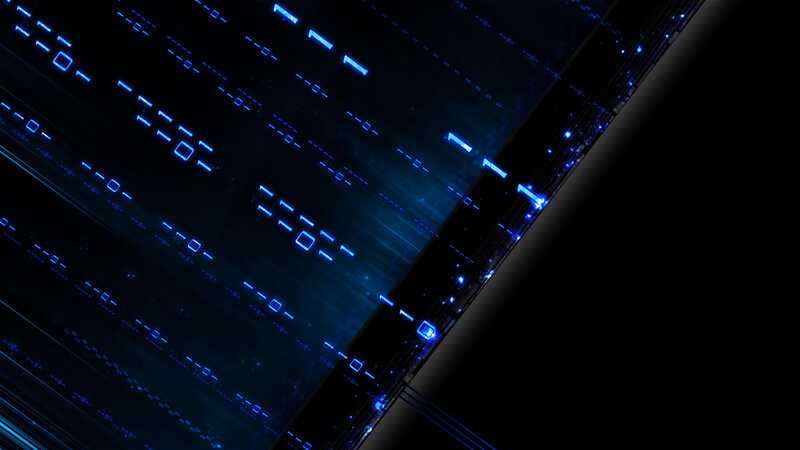 Blue Digital Data Streams