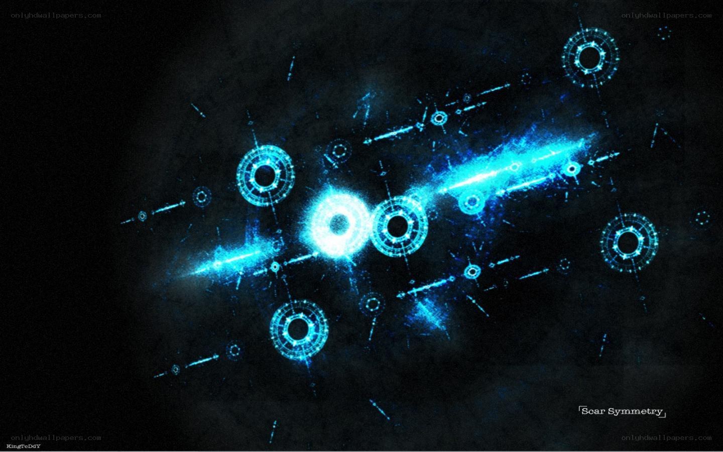 blue digital energy burst