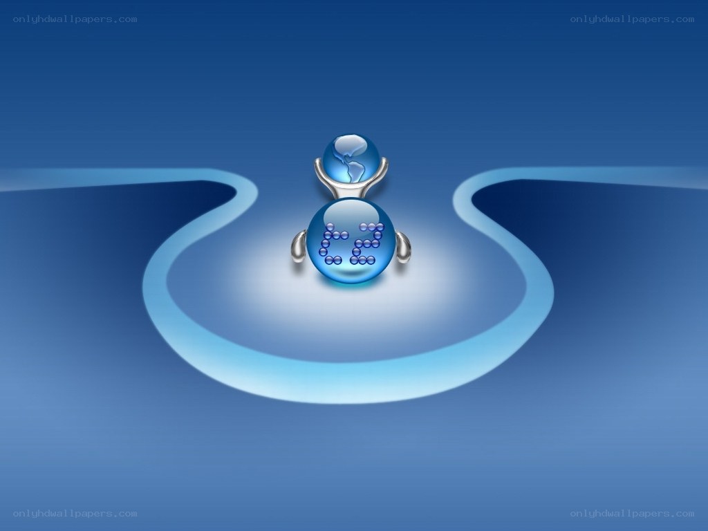 blue digital globe icon
