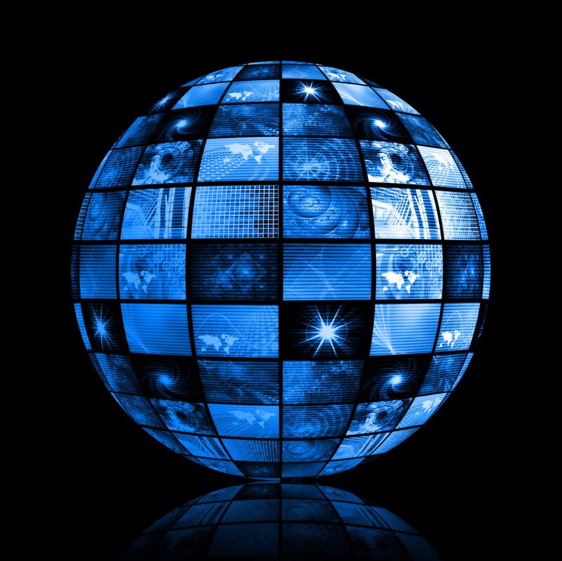 Blue Digital Globe