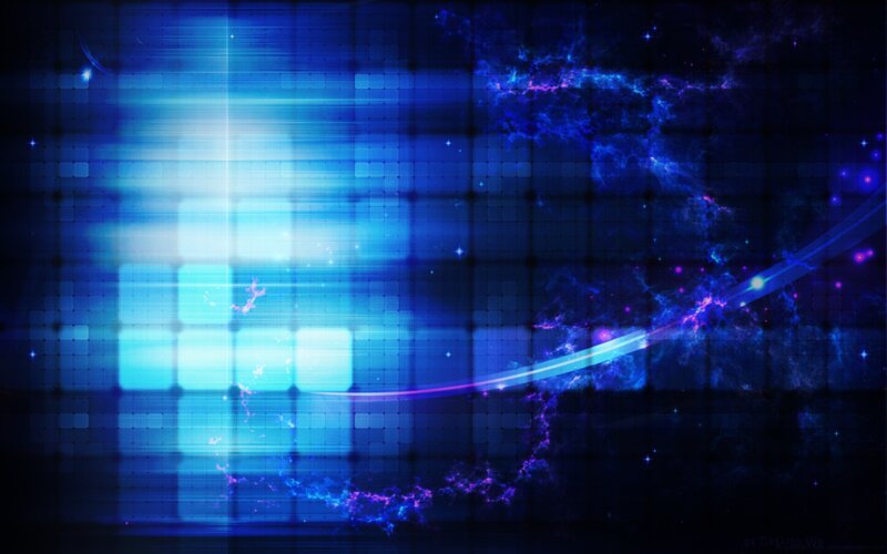 Blue Digital Grid Background — Futuristic