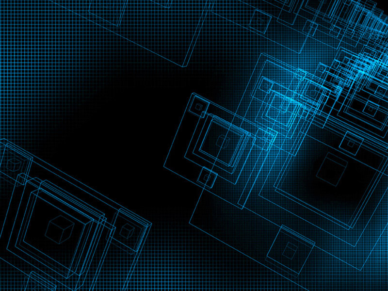 blue digital grid design