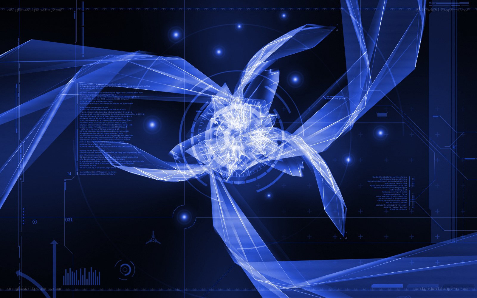 blue digital interface design