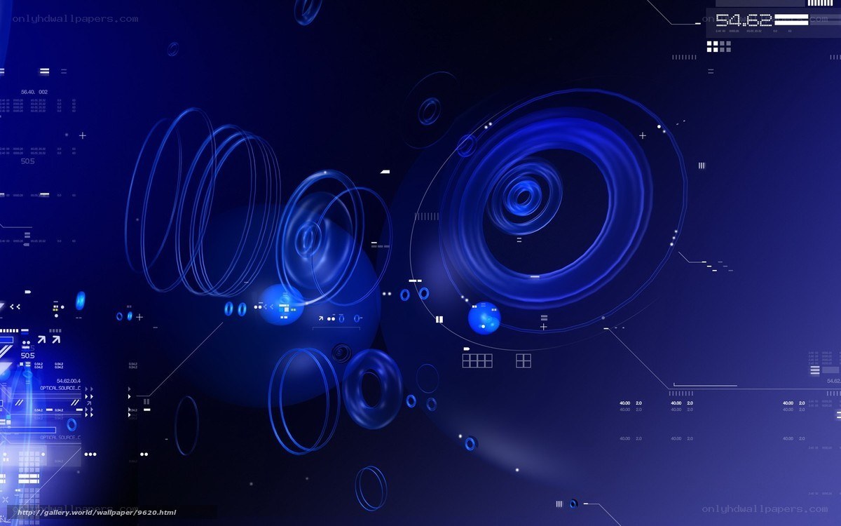 blue digital interface design