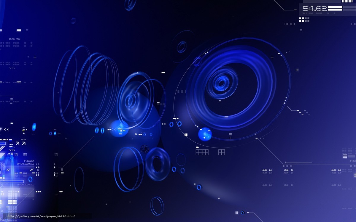blue digital interface design