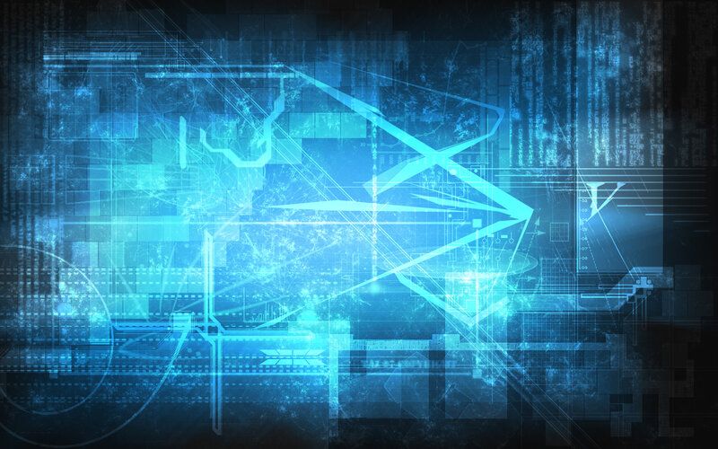 Blue Digital Interface — Technological