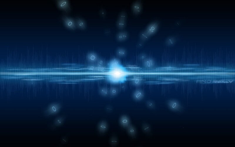 blue digital light burst