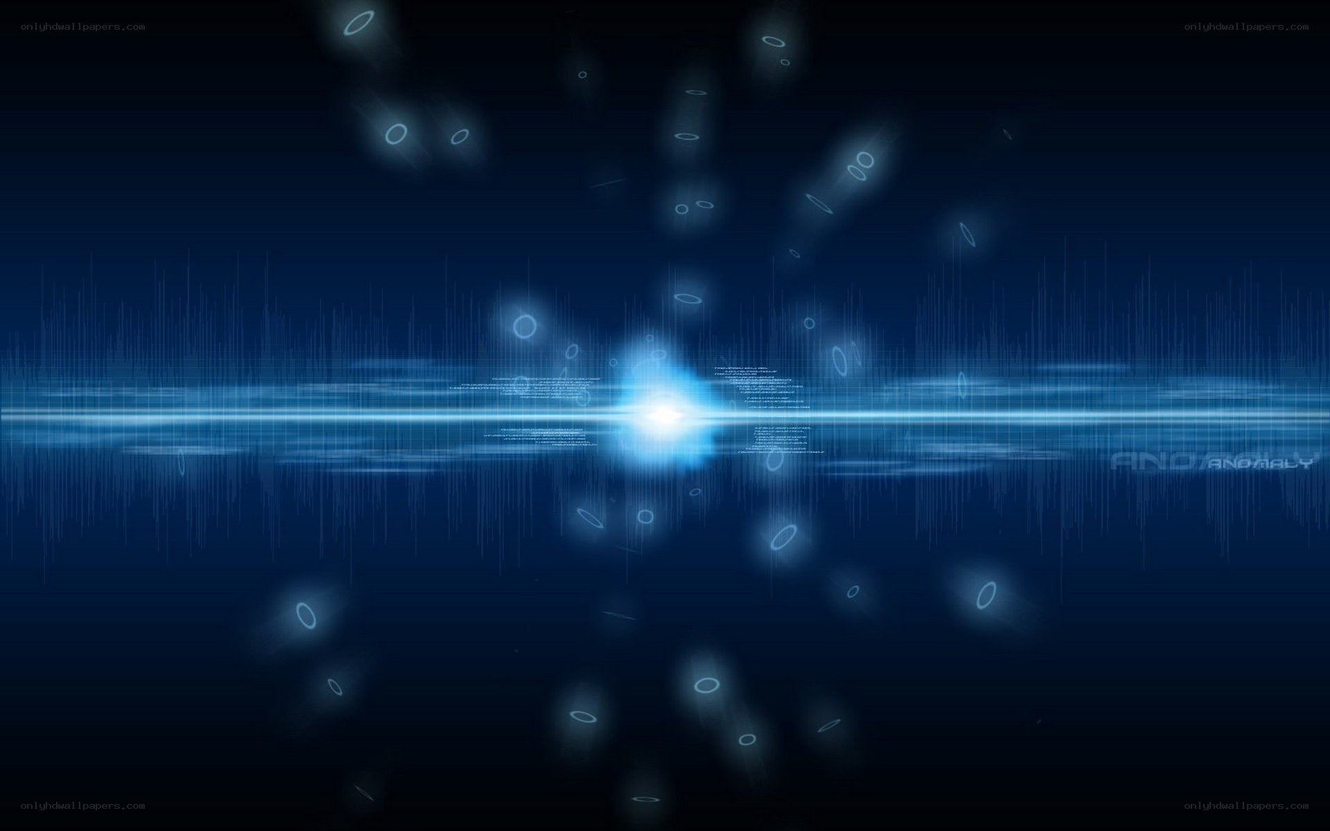 blue digital light burst