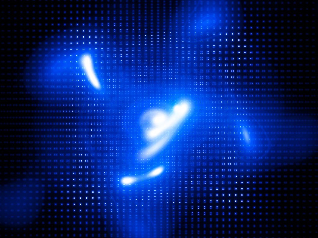 blue digital light patterns