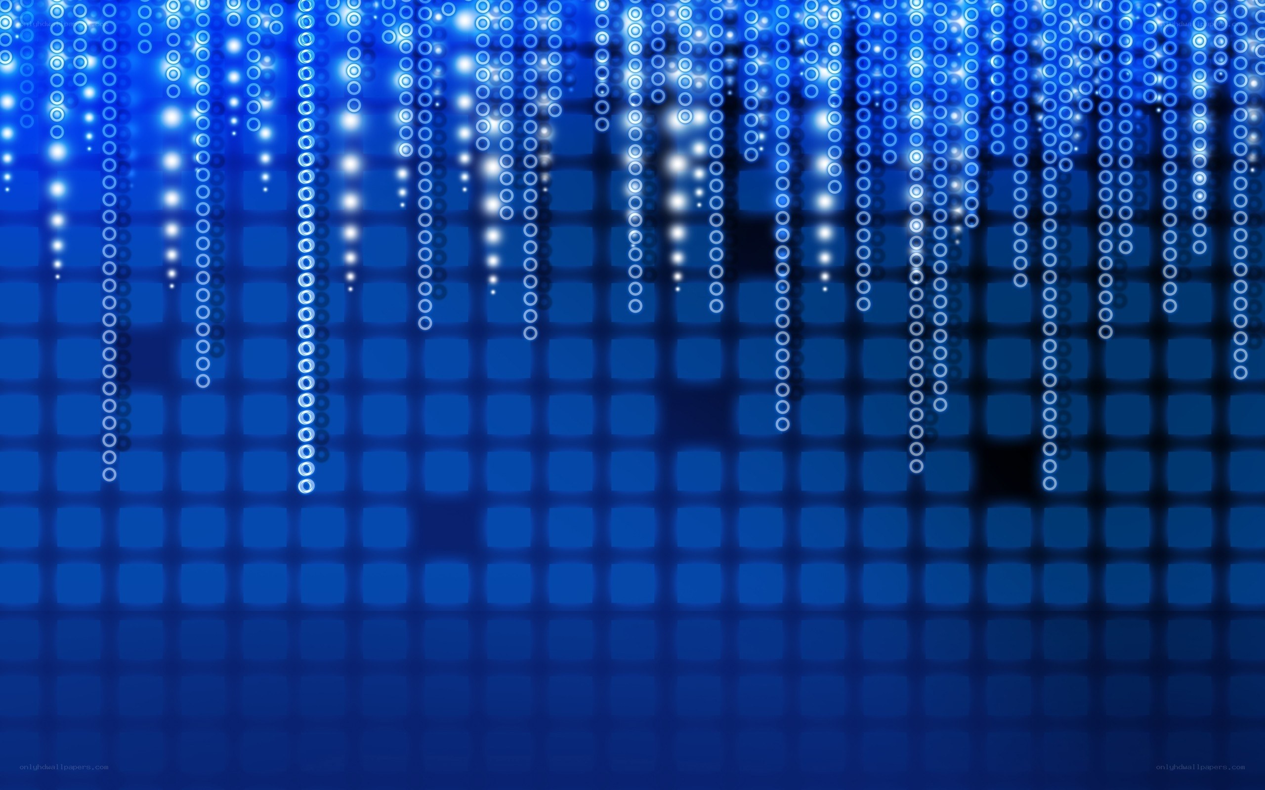 blue digital rain pattern