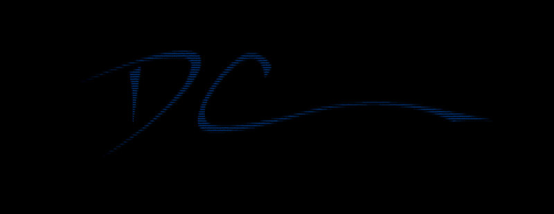 blue digital signature