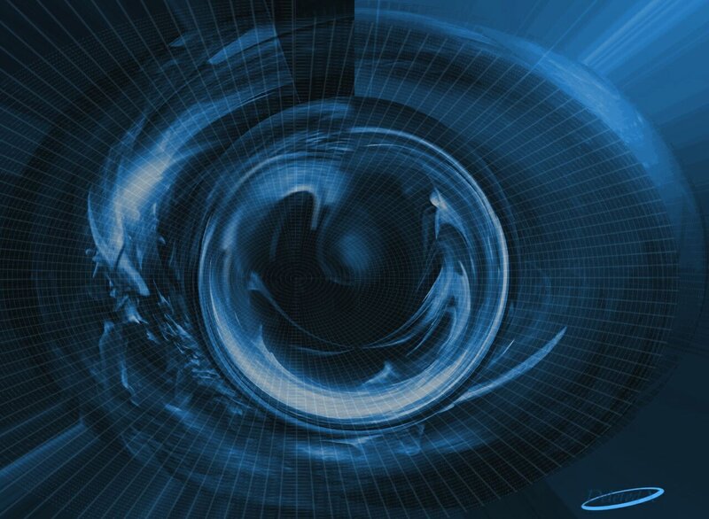 blue digital vortex