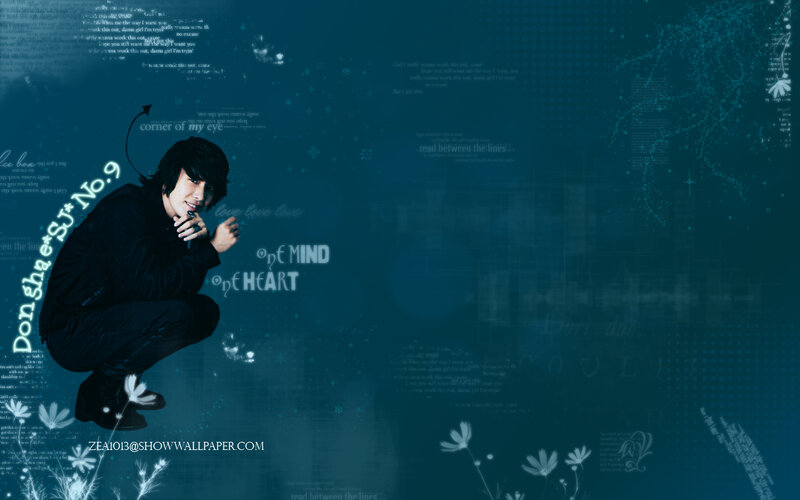 blue digital wallpaper with text