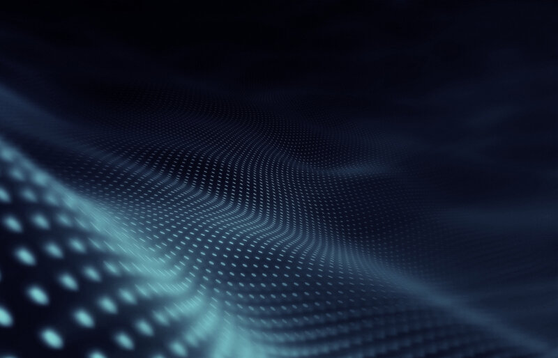 blue digital wave pattern