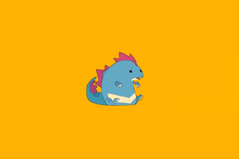 blue dinosaur character