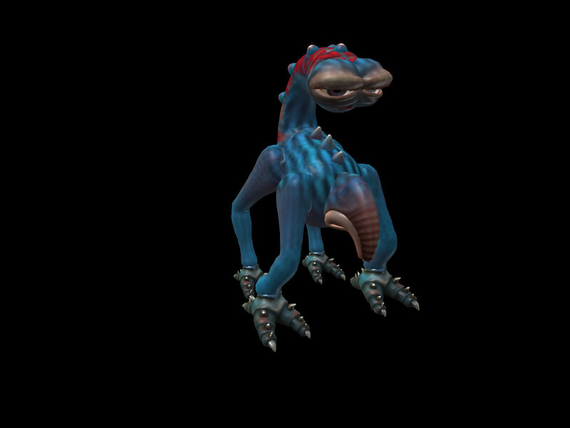 blue dinosaur creature