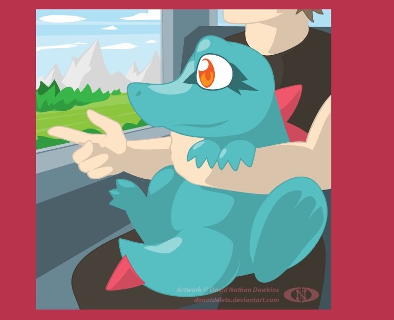 Blue Dinosaur-like Creature
