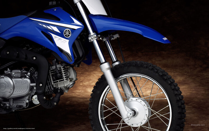 Blue Dirt Bike — Dramatic