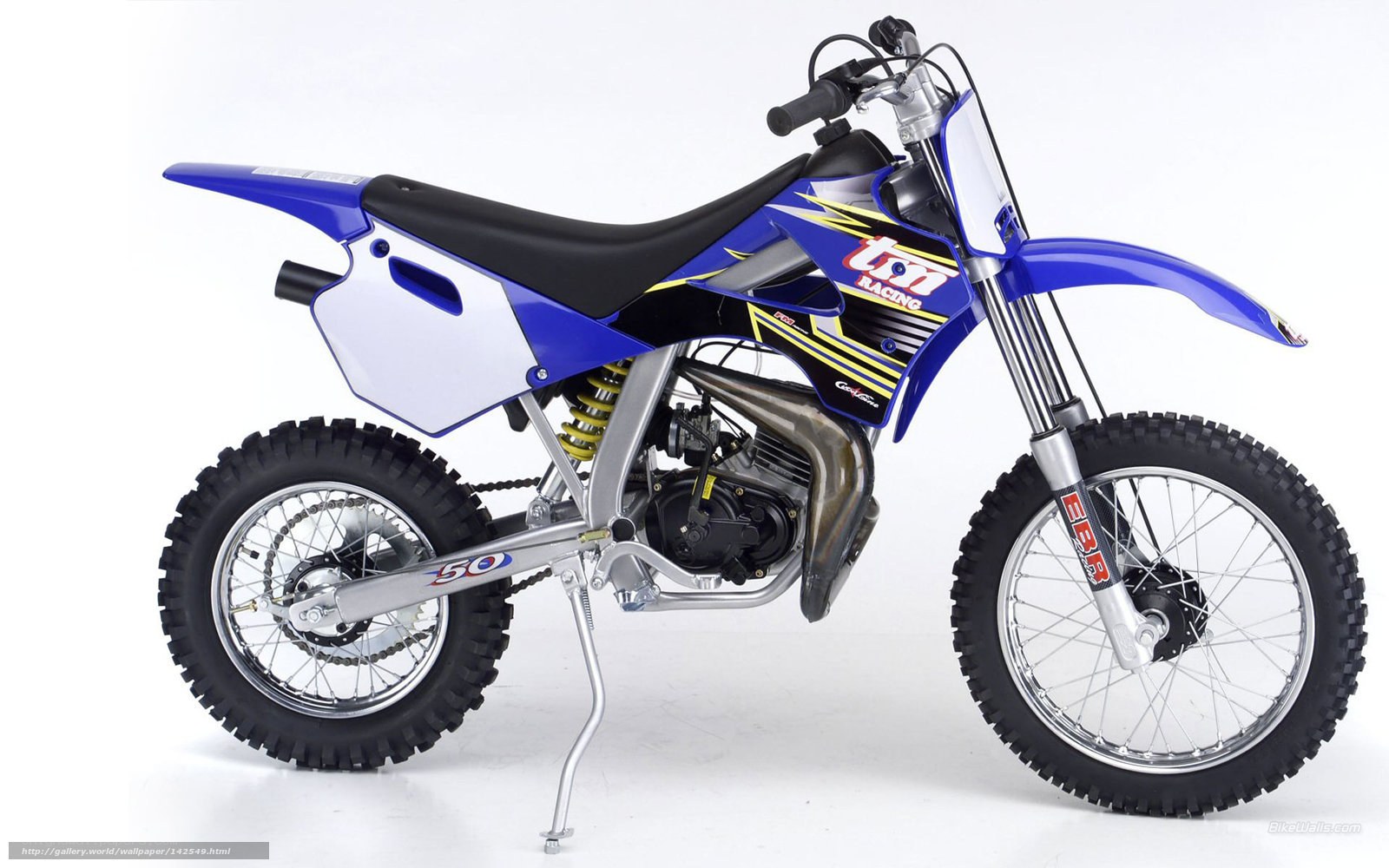 blue dirt bike motorcycle