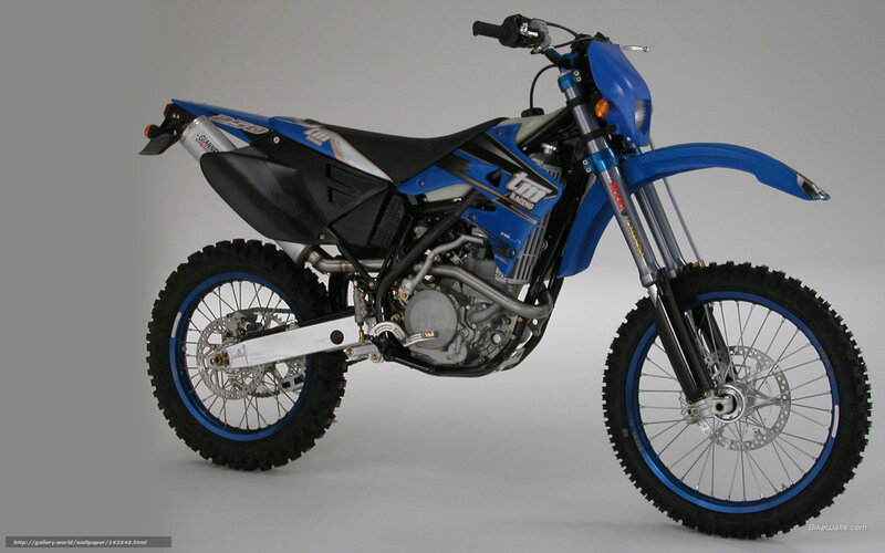 Blue Dirt Bike — Neutral, Photograph, Motorcycle, Seat