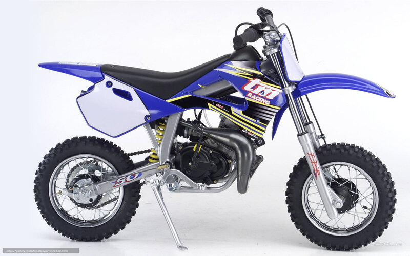 Blue Dirt Bike — Neutral, Photograph, Seat, Engine