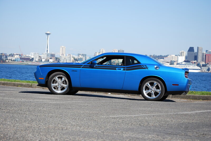 Blue Dodge Challenger — Calm