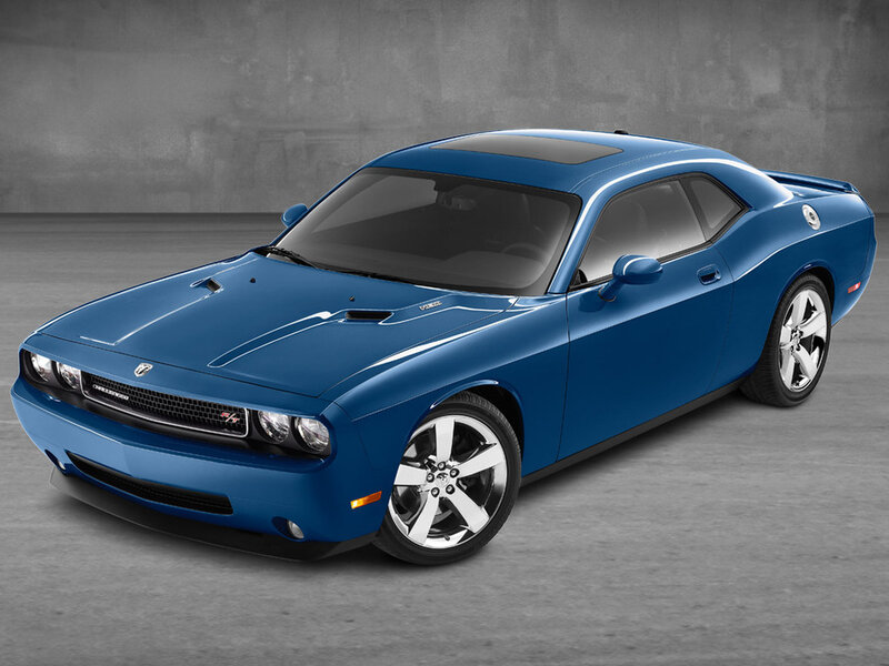 Blue Dodge Challenger — Neutral
