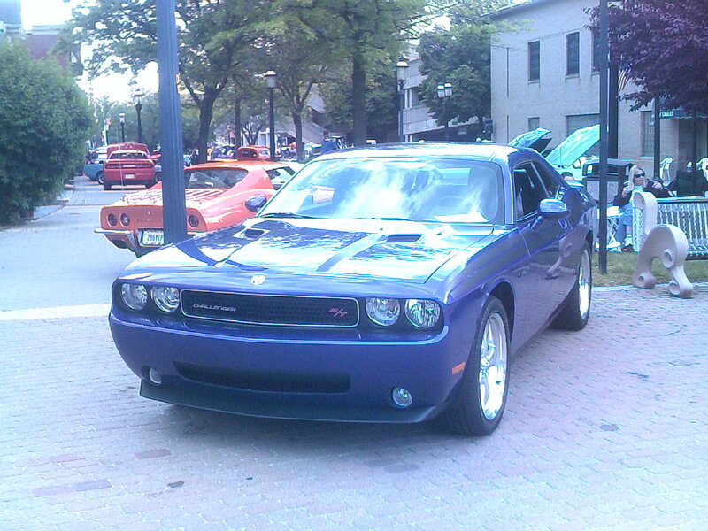 Blue Dodge Challenger — Outdoor, Afternoon