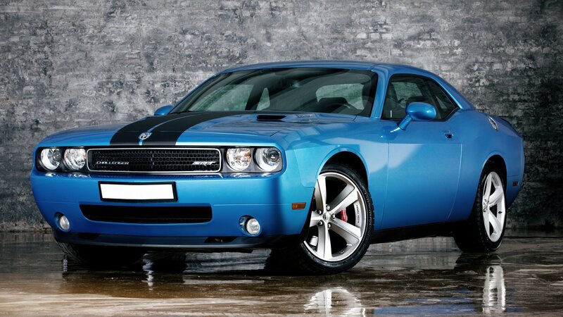 Blue Dodge Challenger SRT