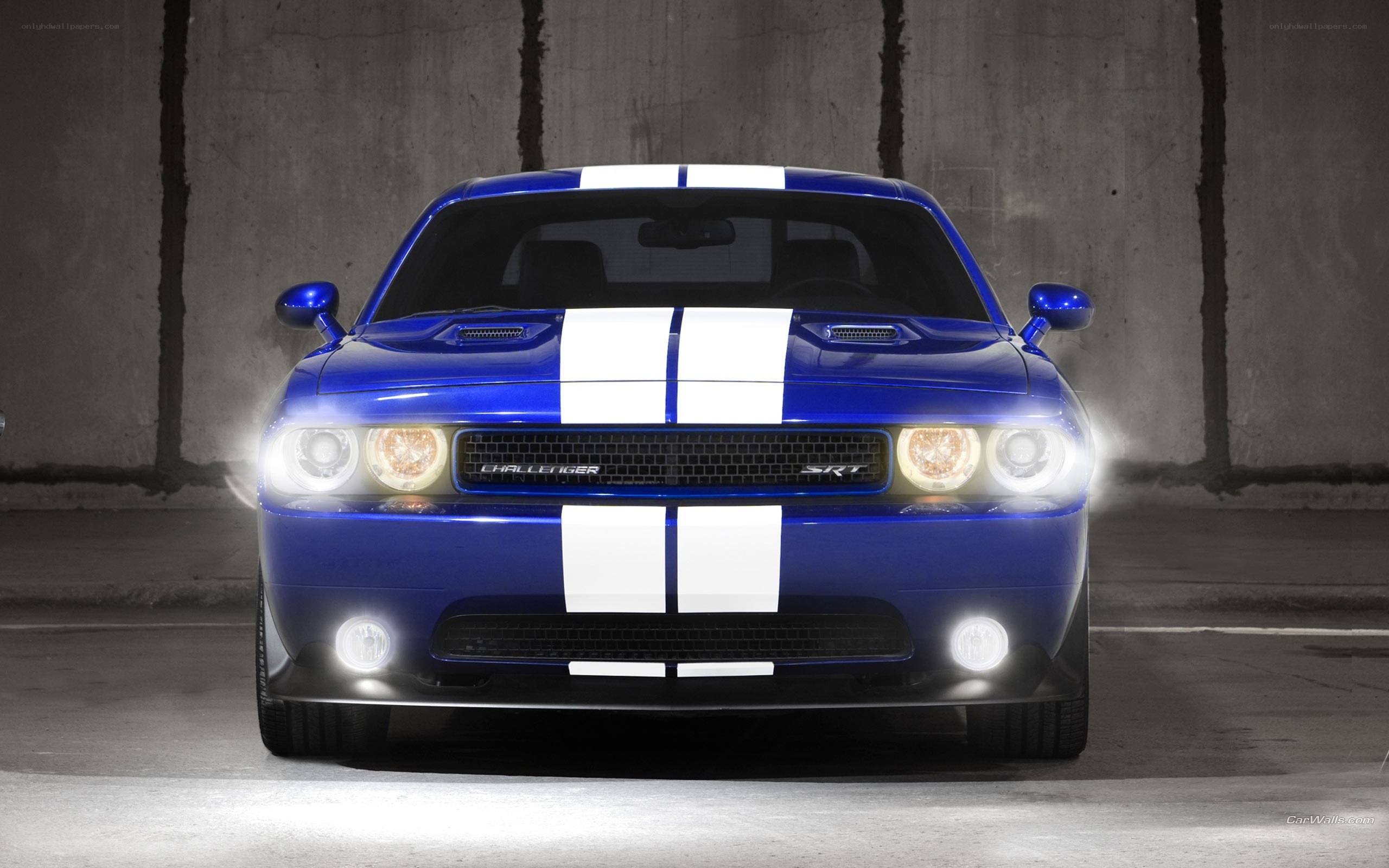 Blue Dodge Challenger SRT