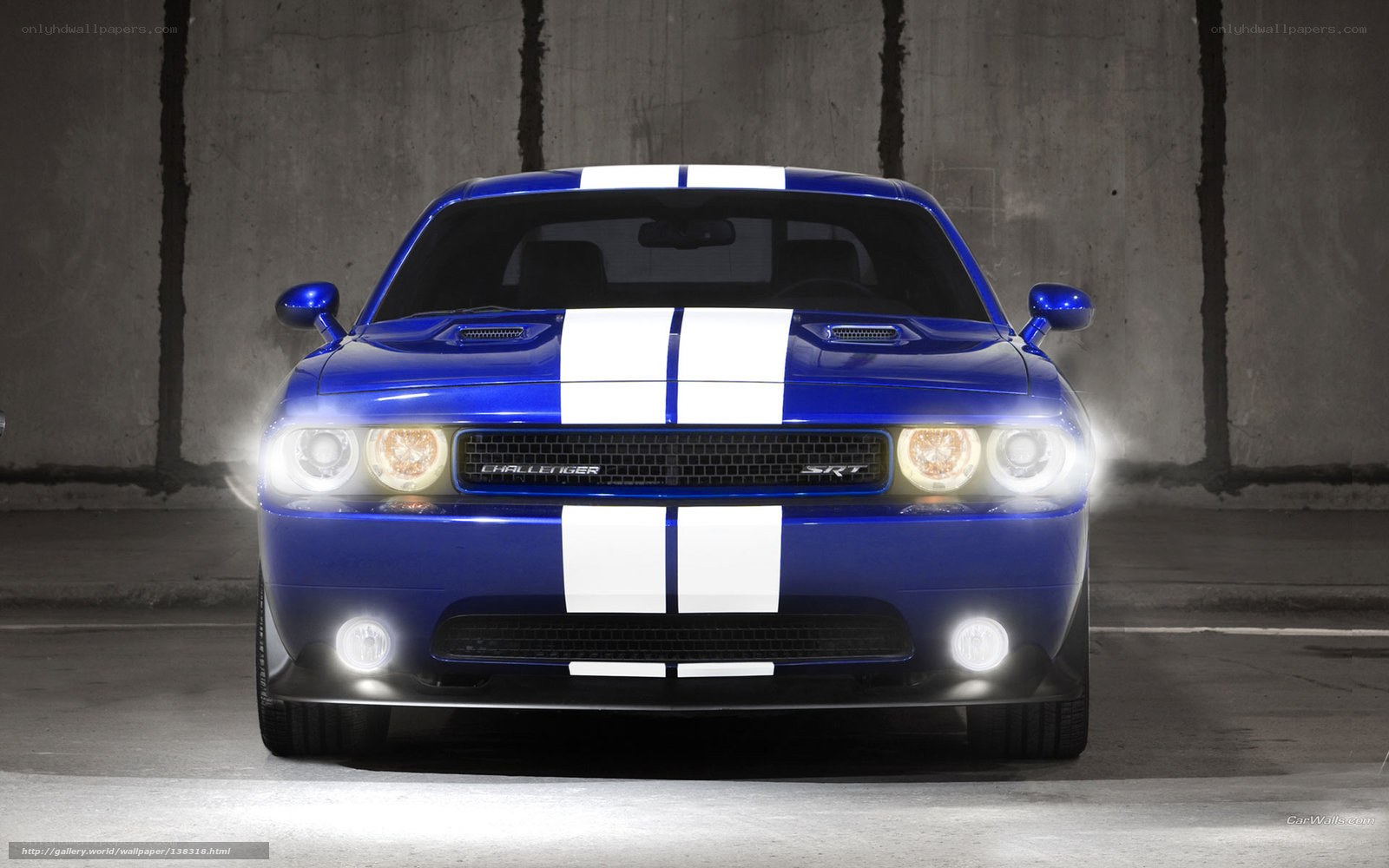 Blue Dodge Challenger SRT