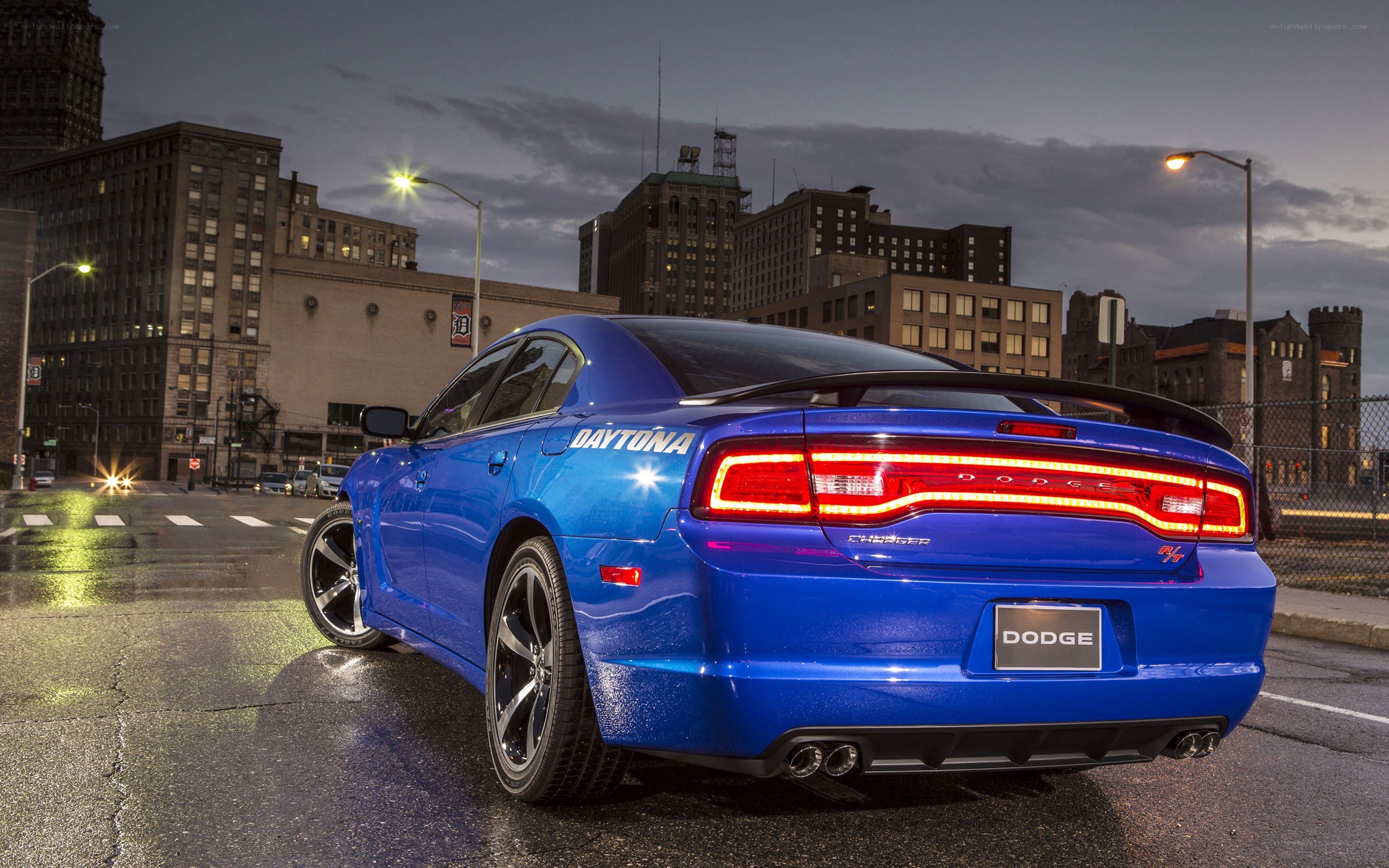 Blue Dodge Charger Daytona