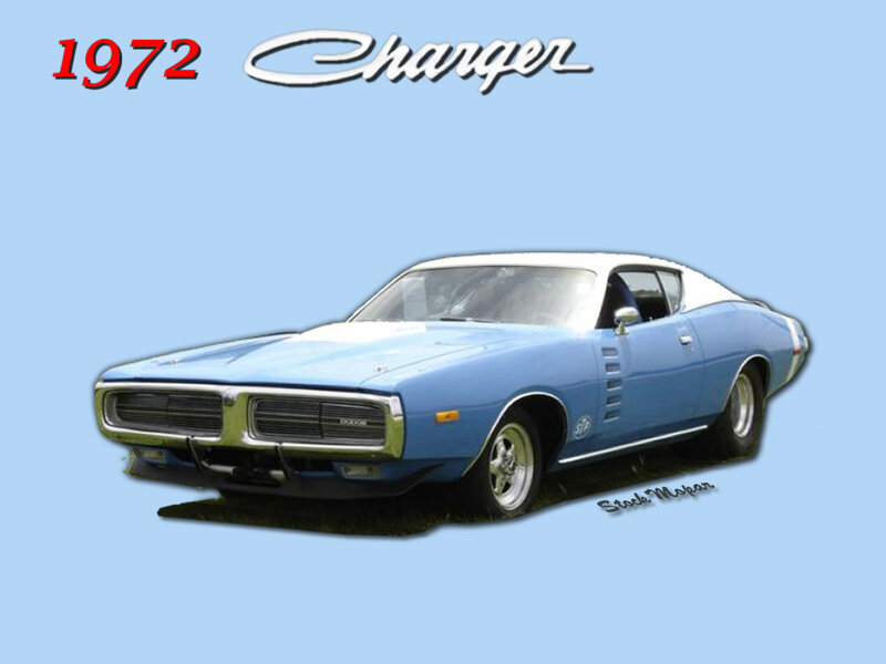 Blue Dodge Charger — Light Blue