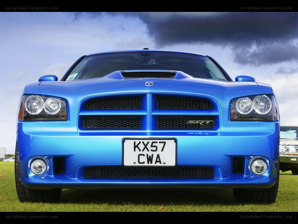 Blue Dodge Charger SRT