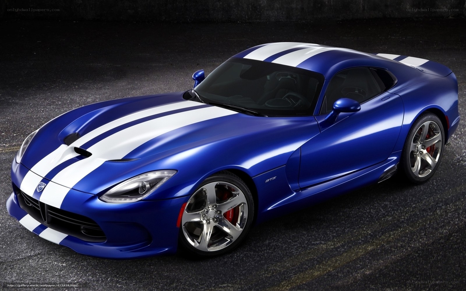 Blue Dodge Viper GTS