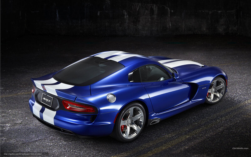 Blue Dodge Viper SRT