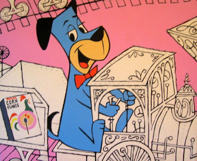 Blue Dog Driving Cart