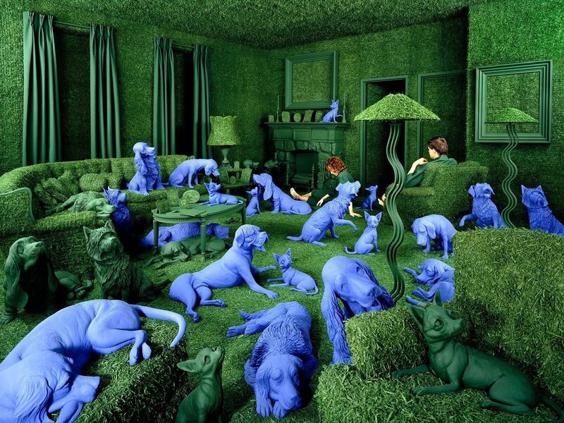 Blue Dog Sculptures