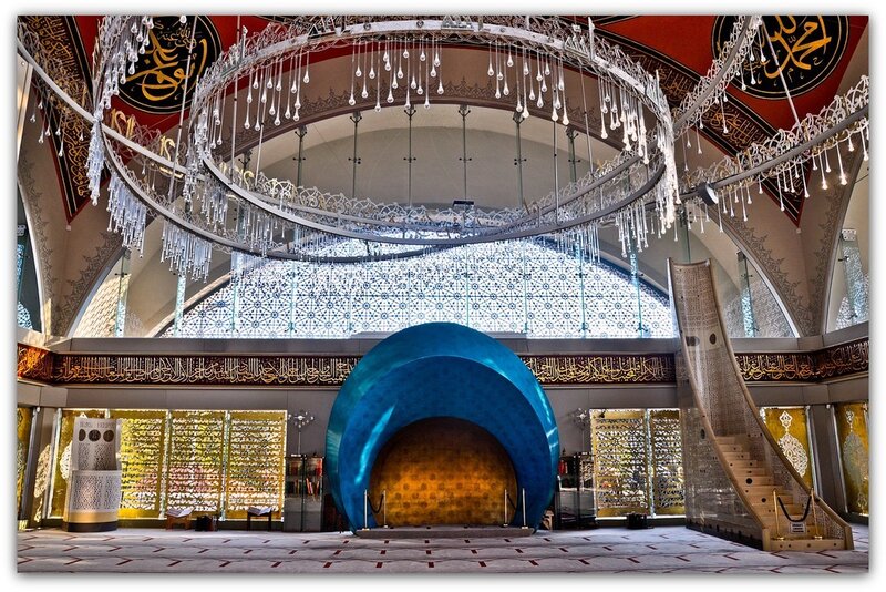 Blue Dome in Mosque — Serene