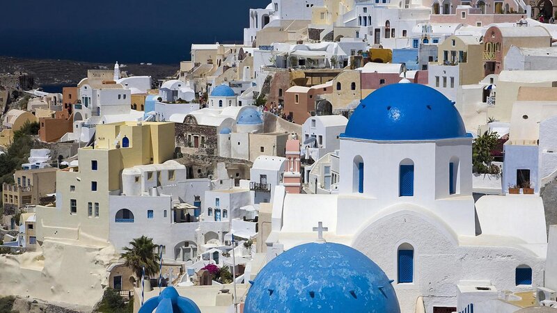 Blue-domed Buildings