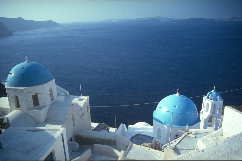 Blue-domed Churches