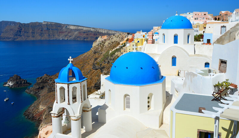 Blue-domed Churches — White