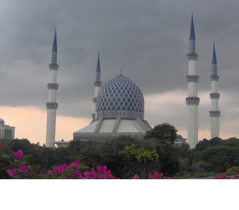 Blue-domed Mosque — Blue, Dramatic