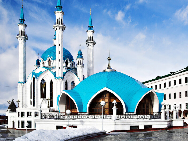 Blue-domed Mosque — Blue