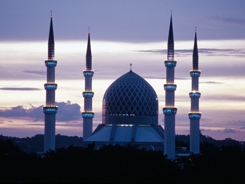 Blue-domed Mosque — Purple
