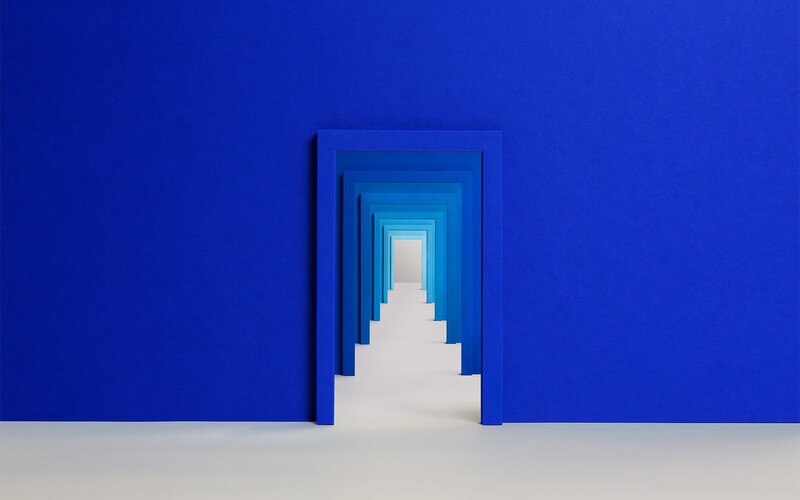 Blue Door Frames