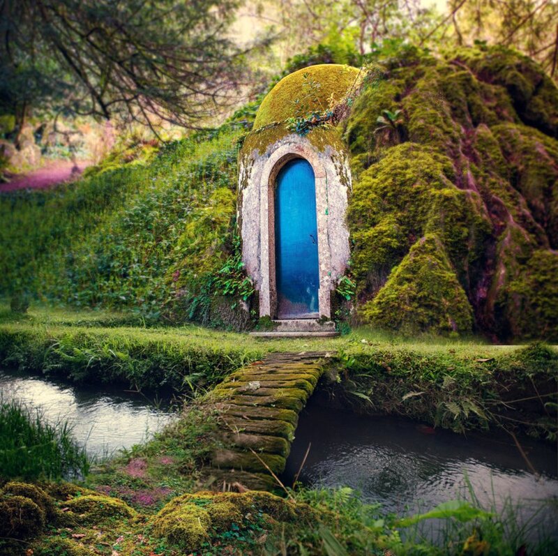 Blue Door in Mossy Cave